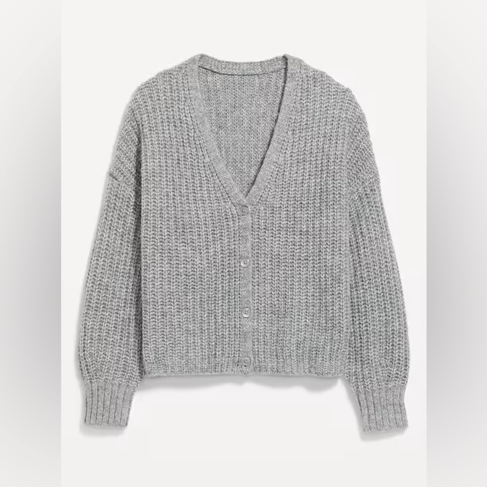 Old Navy Wool V-Neck Button Cardigan